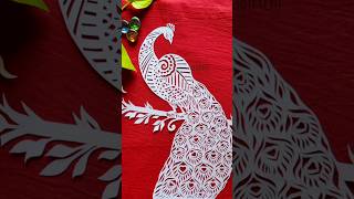 peacock|craft|paper cuttingart #shortsvideo #shorts #youtubeshorts