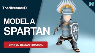 Spartan Warrior Character Model Walkthrough | Autodesk Maya 2021 for Beginners