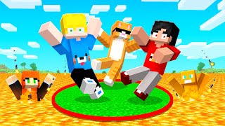 Sobreviva 24 Horas sem Sair do Círculo Vermelho no Minecraft!