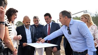 Visita de los terrenos para la nueva residencia de la FAAM