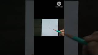 How to draw side face | Very easy drawing of human side face | #shorts