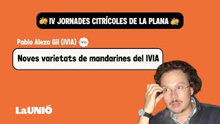 JORNADES CITRÍCOLES DE LA PLANA 2024 | 8/14 | Pablo Aleza Gil (IVIA)