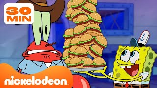 Губка Боб | Каждый сотрудник КРАБА КРАСТИ 🍔 | Губка Боб Квадратные Штаны | Nickelodeon Cyrillic