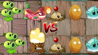 PVZ 2 Pyre Vine. & Threepeater & Torchwood …Plants are twice as strong as their true strength