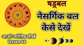 nesargik bal Kya hai. नैसर्गिक बल। Astrology chapter  46