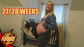 27 AND 28 WEEK BABY BUMP UPDATE!! Rook's FIRST HAIRCUT!! (It was BAD!)