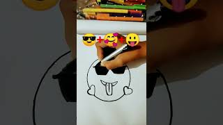 mix emoji drawing 😎🥰😛