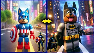 Superheroes as Roblox Dog 🐶🤖  💥Avengers vs DC - All Marvel Characters #avengers @worldsofwonder00