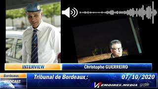 nterview de Christophe Guerreiro le mercredi 7 Octobre 2020