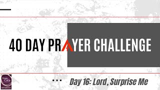 40 Day Prayer Challenge — Day 16: Lord, Surprise Me