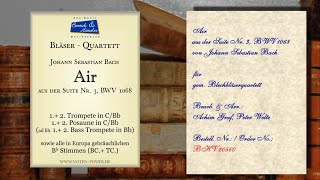 20560, Air für Blechbläserquartett von Johann Sebastian Bach