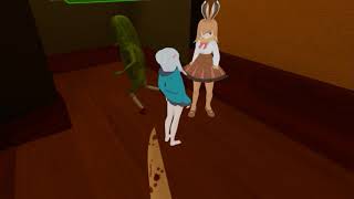 VRChat This kid is genuinely terrified of my avatar's knife and it's too funny not to share