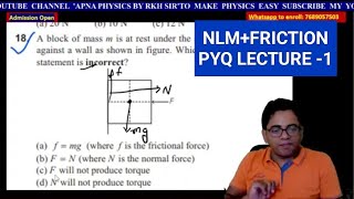 NLM+FRICTION PYQ LECTURE -1