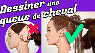 Comment dessiner une queue de cheval ?