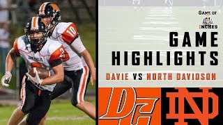 Davie vs North Davidson Week 2 Highlights | Triad HS FB