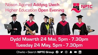 Higher Education Open Evening | Noson Agored Addysg Uwch