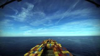 Time-lapse (120x): departure Felixstowe (U.K.), off Texel TSS (North Sea) [4K / UHD, 60fps]