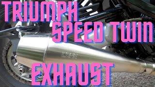 Triumph Speed Twin Exhaust - MUST LISTEN #triumph #exhaust