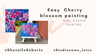 Easy Cherry Blossoms Painting