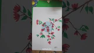 Recreating a Blossom 🌸  Painting from Farjana Drawing Academy. Video #152 # drawing #art