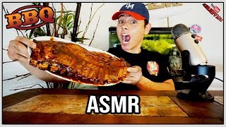 ASMR BBQ RIBS & CHEESE POTATOES WITH PICKLE | MUKBANG