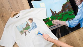 transformer une vraie peinture en t-shirt