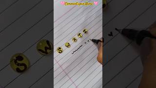 Name inside the BUBBLE💬🥰 #letteralovers #art #drawing #diycalligraphy #shortvideo #viralshort #craft