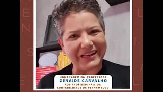 Homenagem da Professora Zenaide Carvalho aos profissionais da contabilidade de Pernambuco