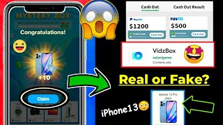 VidzBox Real or Fake? 😳 | Vidzbox Legit or Scam | Vidzbox Payment Proof