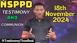 PASTOR JERRY EZE NSPPD TESTIMONY AND COMMUNION || #NSPPD || MONDAY18TH NOVEMBER 2024