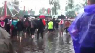 Europe - Belgium - public safety - 20110818 - Hasselt - Pukkelpop - 20 - Grass turnes into lake.