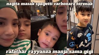 RAFATHAR RAYYANZA MANJA DIBUATIN SPAGETTI TERENAK MAMA GIGI