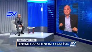 Entrevista a Diego Borja en, Ecuavisa, candidato a la vicepresidencia por RC5.