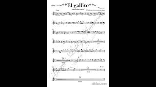 El gallito - banda la bucanera (partitura) #partitura #musica #partituraspdf