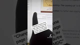 Changer la langue d'une page/passer d'une page en arabe à l'anglais, au français ou à une autre lang