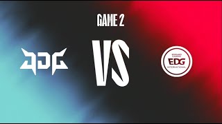 La suerte no esta de tu lado EDG VS JD Gaming game 2 Dia 2 Semana 1 Primavera LPL 2022