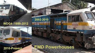 General Motors EMD Locomotives Indian Railways - History Roles WDM4 WDP4 WDG4