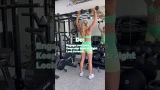 Form Tip: Shoulder Press!