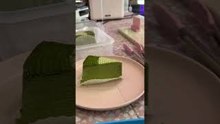 I present you... The Signature Matcha Crepe Cake! 🍰😋✨🧋 #matcha #cafe #foodandbeverage