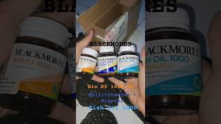 Unboxing Blackmores Bio D3 1000 IU, Multivitamins + Mineral, Fish Oil 1000 #blackmores #healthcare