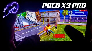 Poco x3 pro free fire gameplay test 2 finger handcam m1887 onetap headshot 120Hz display smoothaf