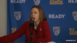 USC Trojans head coach Lindsay Gottlieb Post Game Interview #usctrojans #linsaygottlieb