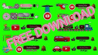 Subscribe Green Screen Animasi bergerak lucu lucu || FREE DOWNLOAD