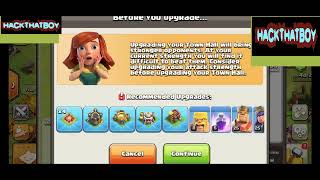 clash of clans town hall upgrading speed run