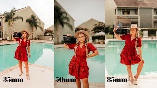 Prime Lens Comparison! 35mm vs 50mm vs 85mm | Nikon D750