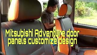 Mitsubishi Adventure Door panels customize design by Eb Upholstery Shot using Vivo y15s