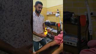 Fire Cupping Therapy For Knee Pain #helloupchar #treatment #pain #ayurveda #tips #sciatica