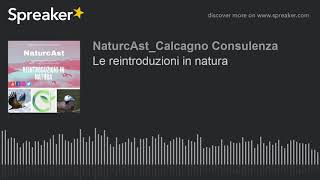 Le reintroduzioni in natura (creato con Spreaker)