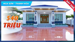 Khám Phá Mẫu Nhà Cấp 4 Mái Nhật Hiện Đại Đẹp Xây Thô 540 TRIỆU Tại Huyện Nga Sơn Tỉnh Thanh Hóa