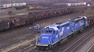 Bethlehem Steel railroading | PBNE and Conrail freight trains | Iron Hill tower | Bethlehem, PA